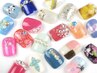 【Footジェル】選べるアート２本付き（フットバス付き）9500円 初回オフ無料
