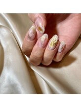 ネイルスペース ジェイズ ピンキー(NAIL SPACE J's PINKY)/クリア×ゴールド