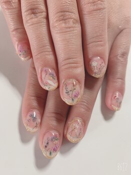 グラマラス アンジェアイ 国分寺店(glamourous/ange eye)/小花柄ネイル