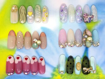 アン ジョーヌドラゴ/4月☆定額ネイル