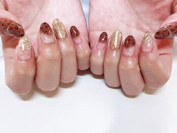 ライトウェーブ 長野駅前店/ヒョウ柄×アニマルネイル♪