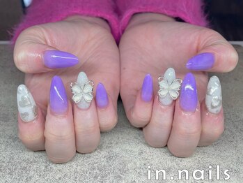 インネイルズ(in.nails)/スカルプ　蝶々パーツ