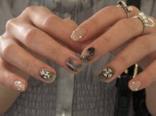 ジェニ(Jennie.)/もやもや／black × beige