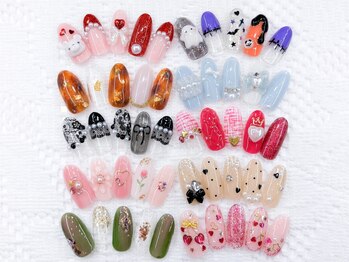 ネイルコレクション ピンク(Nail Collection Pink)の写真/月替わり特別ジェルアート6990円やアート量で選ぶジェル定額3コースは7990円～☆150種以上のアートをご用意