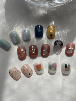フィルネイル(fil nail)の写真/短いお爪でも映える☆季節の変わり目も楽しめるデザインが豊富♪【選べる定額ニュアンスコース初回¥6800】