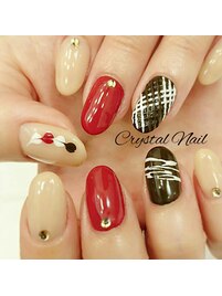 チョコレート風ネイル