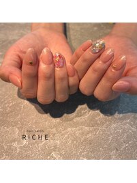 ピンクラメにパーツで夏先取り♪