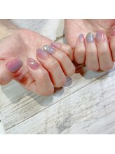 ネイルアンドまつ毛エクステ ルーナ イオン多摩平の森店/マーブル♪