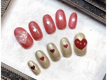 リーヴェ(Riebe)/【オーダーチップ】ハートネイル