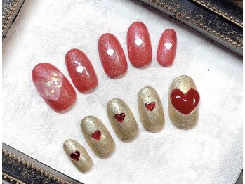 リーヴェ(Riebe)/【オーダーチップ】ハートネイル