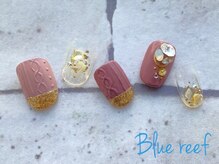 ネイルアンドまつげエクステ ブルーリーフ 四谷三丁目店(Blue Reef)/ニットネイル