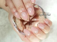 シュガーネイル(sugar nail)/ちゅるんピンクネイル