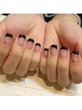 クリスタルネイル アミュプラザおおいた店(CRYSTAL NAIL)/フレンチネイル