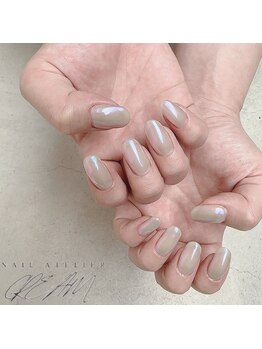 クリーム(Nail Atelier CREAM)/オーロラネイル
