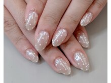 フォフォネイル 自由が丘(Fofo nail)/【ドット柄冬ネイル】