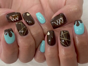 ディーネイル 池袋(D-nail)/【山崎】バレンタインネイル