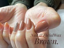 ブラウン(Brown.)/ウル艶ワンカラー