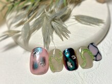 ブレス 仙台駅前本店(BLESS)/韓国系リボンアレンジネイル♪