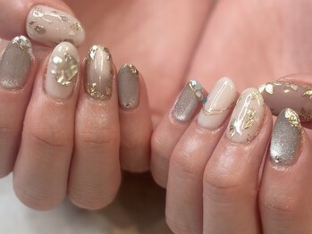 フラワーウエディングネイル