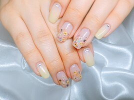 【パラジェル】押し花ネイル