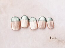 アイネイルズ 横浜EAST店(I-nails)/マグネットフレンチネイル