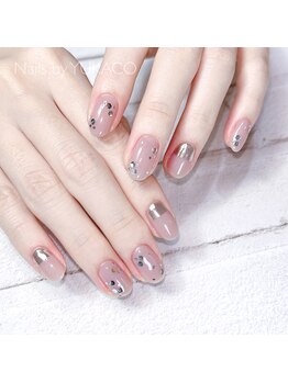 リグネイルスタジオ(Lig nail studio)/シルバーネイルアート