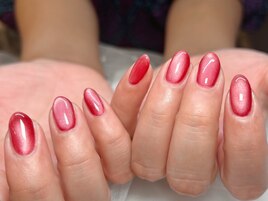 ボルドー★マグネット★秋ネイル