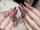 #韓国ネイル #ワンホン #キラキ