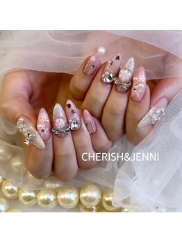 バレンタインネイル