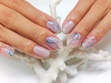 アイラッシュアンドネイル専門店 クラル(CURAR)/天然石ネイル￥7980