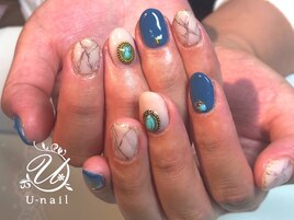 ターコイズ×大理石