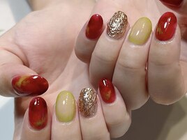 Hand Autumn fruits plan 3.