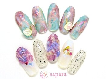 サパラ 八千代台店(Sapara)の写真/アート盛り沢山の定額デザインが全400種☆しかもオフ&丁寧なケアも完全無料♪毎月変わるデザインも楽しみ☆