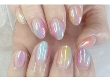 アリイネイルズ(ALII Nails)/レインボー縦グラデーション