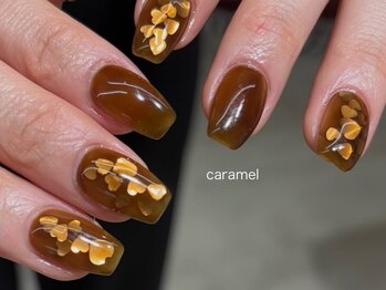 ラクエ(Laque)/ハートホロ ブラウンマグネット