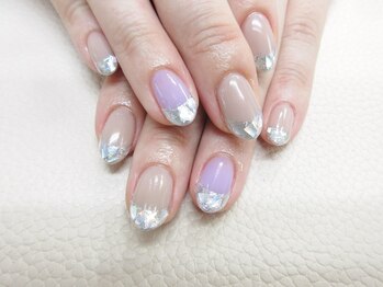 ネイルサロン キラップ(Nail Salon KiLAP)/ガラスフレンチ¥8200