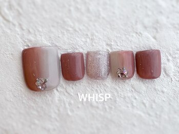 ウィスプ(WHISP)/縦グラデーションネイル/フット