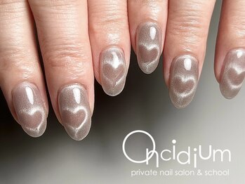 オンシジューム(Oncidium)/ハートマグ♪マグネットネイル