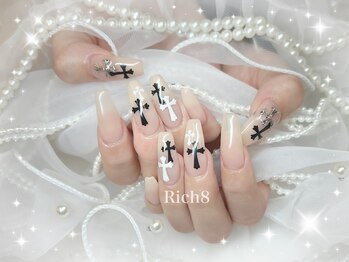 ネイルアンドまつげエクステ リッチエイト 原宿店(Rich8)/スキンカラークロムネイル