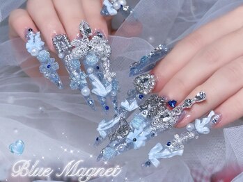 ランココ(RanCOCO)の写真/強度の高いアクリルスカルプ×パーツでキラキラロングネイルに☆初めてのネイル・久々ネイルの方にも♪