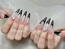 ピカネイル 上野 御徒町(Pika Nail)/フレンチｘ花３Ｄｘスートン