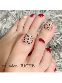 レオパード！フットネイル！