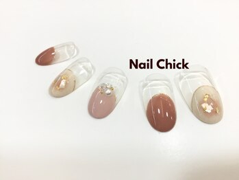 ネイルチックコウベ 銀天街店(Nail Chick kobe)/丸フレンチネイル