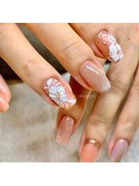 陶器のようなフラワーアート☆