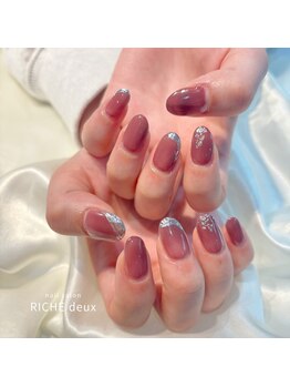 リッシュ ドゥ(RICHE deux)/ピンクブラウンとシルバーラメ!