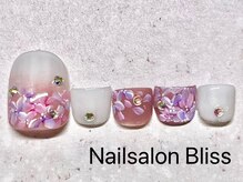 ネイルサロンブリス(nail salon Bliss)/定額FOOTシンプルアート￥5720