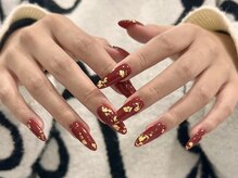 アムール(Amour)/成人式前撮りネイル