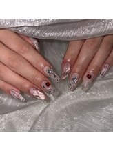 ラヴェル アール(La Bell R)/ピンク冬ネイル