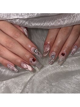 ラヴェル アール(La Bell R)/ピンク冬ネイル