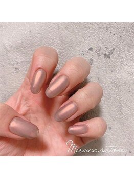 ミレイス 秋葉原(Mirace)/上品ピンクミラーネイル